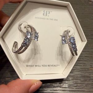 Stunning Silver and Blue Gemstone Earrings